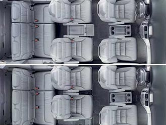 Các hàng ghế linh động tùy thuộc vào số người trên xe. Ảnh: Honda