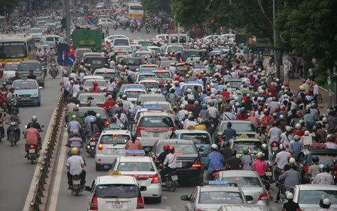 giao thông lộn xộn