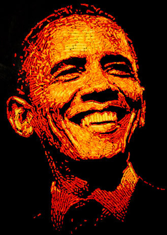 Bức tranh đương kim Tổng thống Mỹ Barack Obama hoàn chỉnh. Bức tranh đương kim Tổng thống Mỹ Barack Obama hoàn chỉnh.