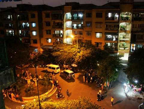 Chung cư nơi xảy ra vụ bắt bạc. Ảnh: A.N