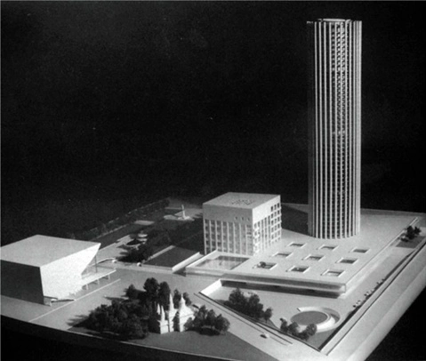 In 1927, a new home for the headquarters of Izvestia newspaper was erected on Pushkinskaya Square. All the architects involved proposed various high-rise solutions. In 1927, a new home for the headquarters of Izvestia newspaper was erected on Pushkinskaya Square. All the architects involved proposed various high-rise solutions.