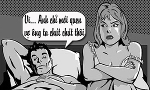 Khi ông chồng sợ hôn vợ