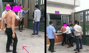 Học sinh đánh thầy giáo vỡ mũi ngay trước cổng trường