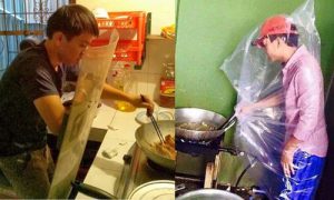 Đàn ông 'bá đạo' khi lần đầu vào bếp Đàn ông 'bá đạo' khi lần đầu vào bếp