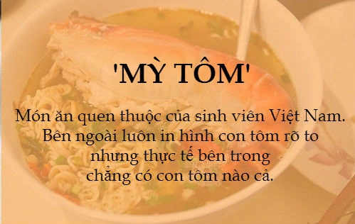 Mỳ tôm nhưng đôi khi có vị bò, gà, heo, nấm,...