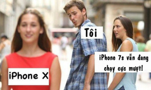 Ảnh chế hài hước về cặp đôi iPhone X và iPhone 8