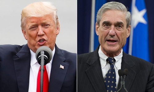Tổng thống Mỹ Donald Trump (trái) và công tố viên đặc biệt Robert Mueller. Ảnh: Reuters.