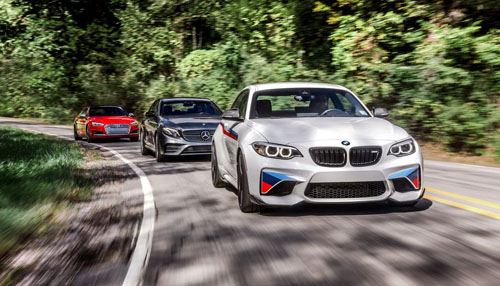 Bộ ba Big Three nước Đức thống trị thị phần xe sang toàn cầu. Ảnh: Caranddriver.