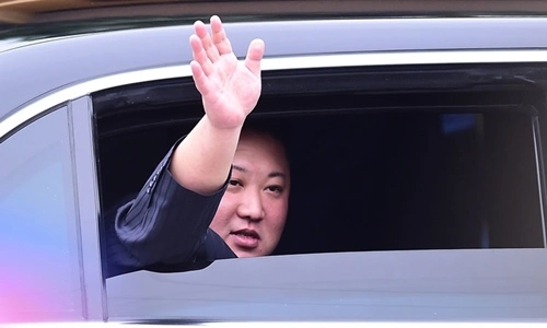 Chủ tịch Triều Tiên Kim Jong-un đến Việt Nam ngày 26/2. Ảnh: Giang Huy.