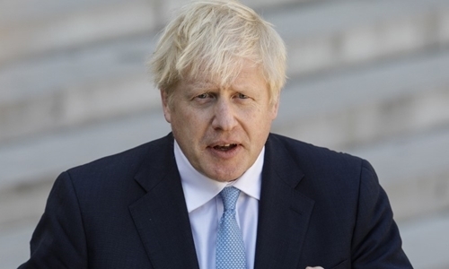 Thủ tướng Anh Boris Johnson tại Pháp ngày 22/8. Ảnh: AFP.