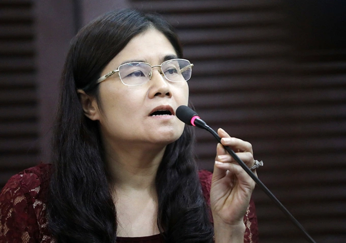 Bà Nguyễn Minh Hoài. Ảnh: Hữu Khoa.