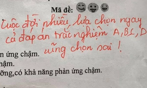 Lời phê mặn hơn muối của cô giáo trong bài kiểm tra