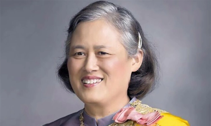 Công chúa Thái Lan Maha Chakri Sirindhorn trong dịp sinh nhật lần thứ 61. Ảnh: Bangkok Post.