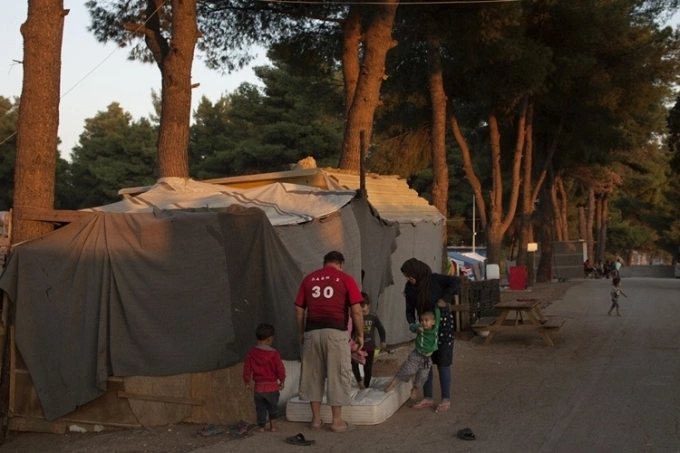 Trại cho người xin tị nạn ở phía bắc Athens. Ảnh: Washington Post.