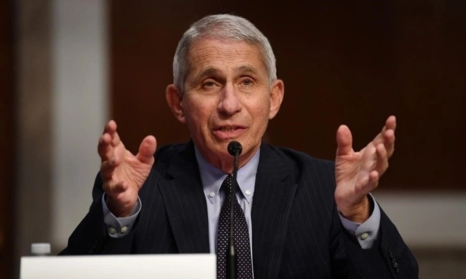 Cố vấn y tế Nhà Trắng Anthony Fauci tại phiên điều trần của Thượng viện Mỹ ngày 30/6. Ảnh: Reuters.