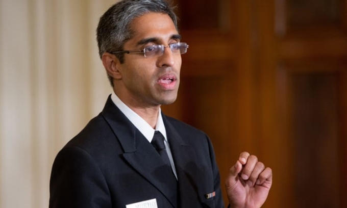Vivek Murthy tại Nhà Trắng hồi tháng 8/2015. Ảnh: AP.