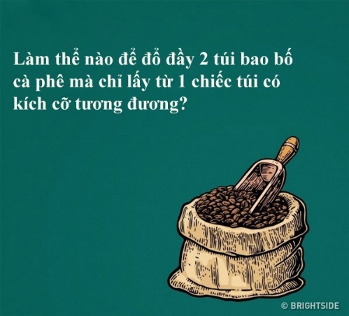 Làm thế nào đổ đầy 2 túi cà phê?