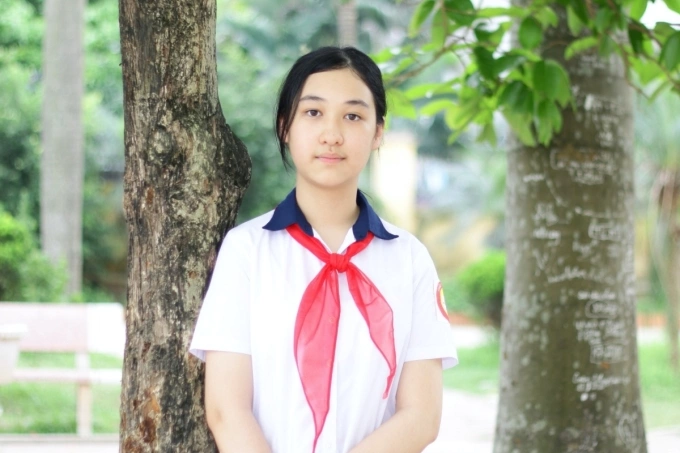 Đào Anh Thư, nữ sinh giành giải nhất cuộc thi Viết thư UPU năm 2021. Ảnh: Bưu điện Việt Nam