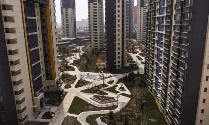 Khu tổ hợp dân cư Singapore City thuộc thành phố Đan Đông, Trung Quốc. Ảnh: Reuters.