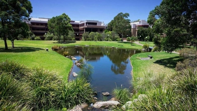 Đại học Wollongong, một trong những trường có khuôn viên đẹp nhất nước Australia. Ảnh: Đại học Wollongong