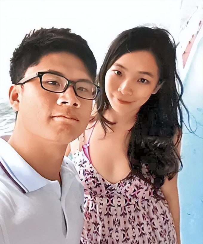 Trần Mạn Nghi và Mạc Tuấn Hiền trong chuyến du lịch thời mặn nồng. Ảnh: Toutiao