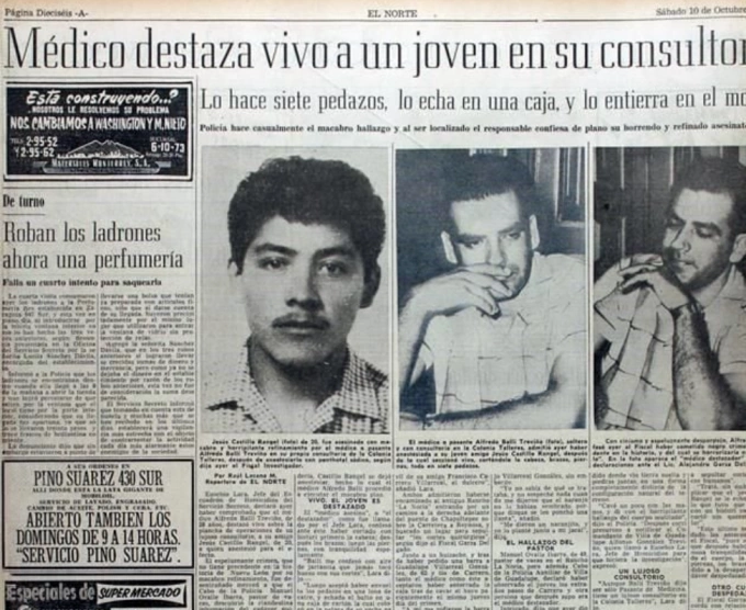 Báo chí địa phương đưa tin về vụ án. Ảnh: México desconocido