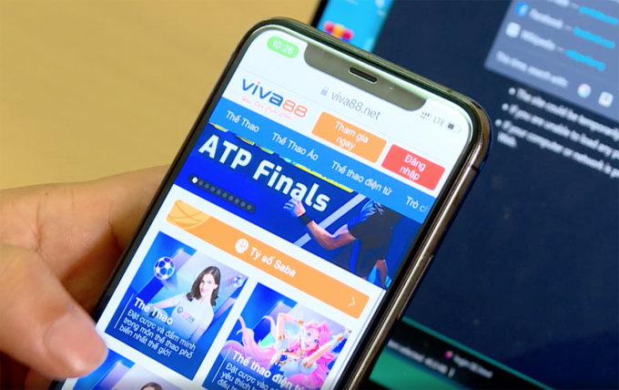 Giao diện cá độ bóng đá trong đường dây. Ảnh: Công an cung cấp