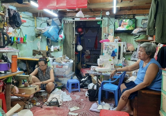 Căn hộ của gia đình bà Hà Thị Bảy. Ảnh: Lê Tuyết