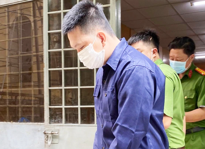 Bị cáo Lam tại tòa hôm nay. Ảnh: Bình Nguyên