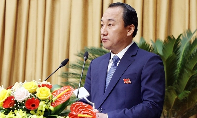 Ông Nguyễn Xuân Thanh trả lời chất vấn tại kỳ họp HĐND tỉnh Bắc Ninh, tháng 12/2021. Ảnh:Cổng thông tin tỉnh Bắc Ninh