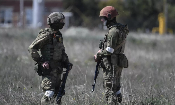 Quân nhân Nga trên bán đảo Crimea tháng 5/2022. Ảnh: RIA Novosti.