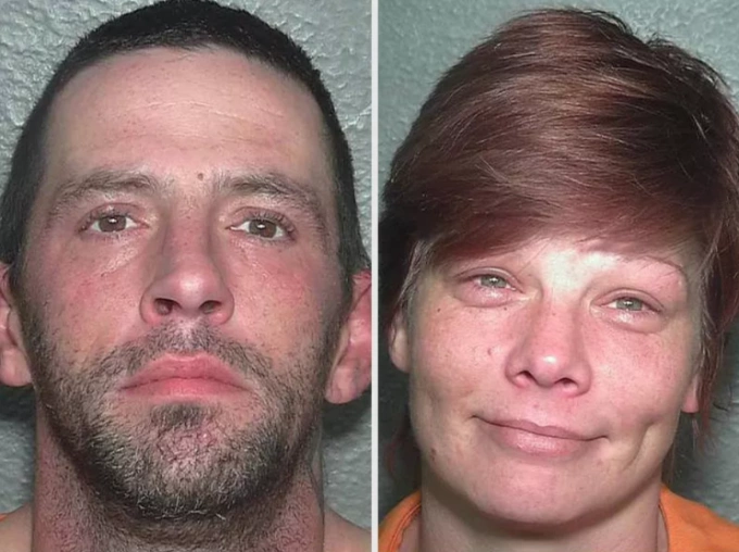 Daniel DJ Meyer (trái) và bạn gái Crystal Griffin. Ảnh: Weld Co. Sheriff