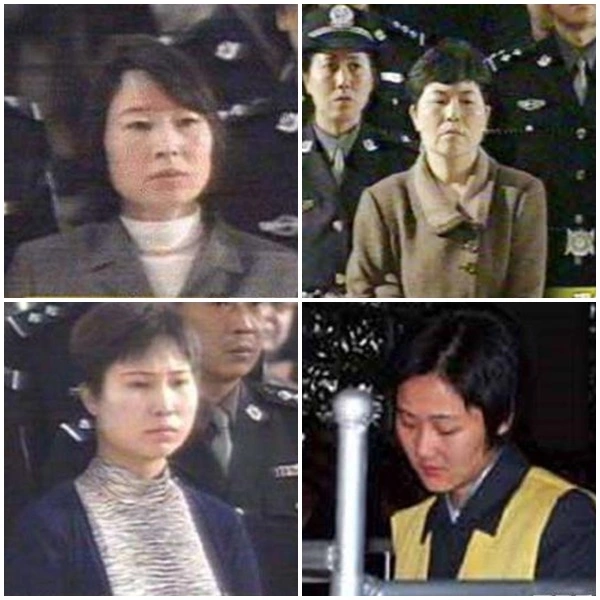 Từ trái qua: Nghiêm Mẫn, Tần Trực Bích, Dương Minh Yến, Trần Lạc. Ảnh: CCTV