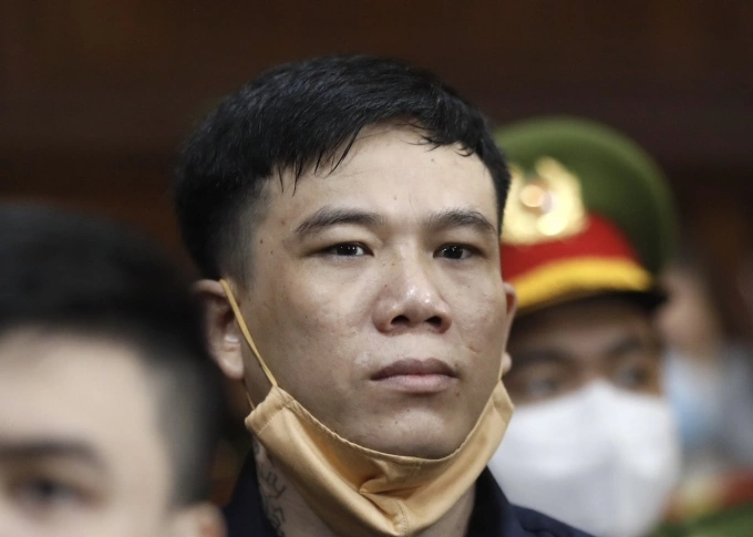 Bị cáo Nguyễn Tiến Minh Tài tại tòa hôm nay. Ảnh: Hải Duyên