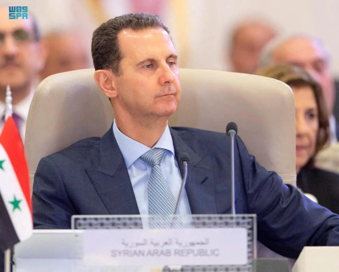 Tổng thống Syria Bashar al-Assad dự hội nghị thượng đỉnh Liên đoàn Arab League ở Jeddah, Arab Saudi ngày 19/5. Ảnh: Reuters