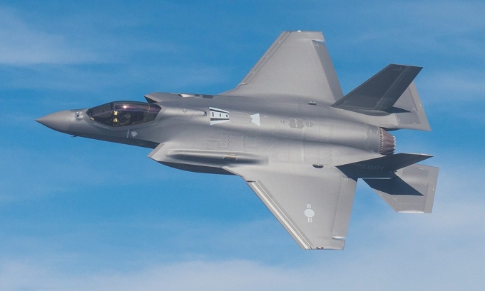 Tiêm kích F-35A Hàn Quốc bay thử tại Mỹ hồi năm 2018. Ảnh: Lockheed Martin