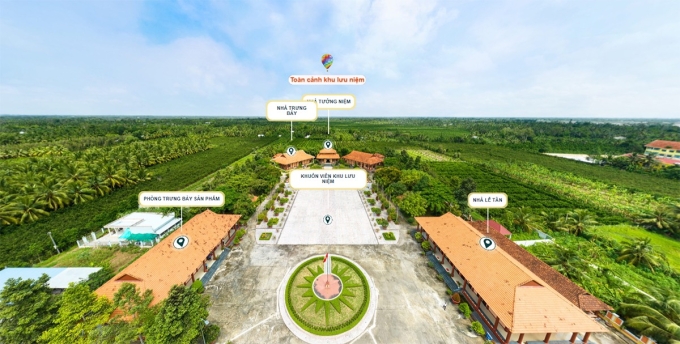 Giao diện bảo tàng 3D Khu lưu niệm Giáo sư, Viện sĩ Trần Đại Nghĩa do Bộ Khoa học và Công nghệ xây dựng. Ảnh: Ban tổ chức cung cấp