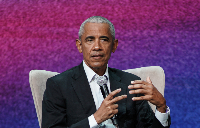 Cựu tổng thống Mỹ Barack Obama dự một sự kiện ở Athens, Hy Lạp hồi tháng 6. Ảnh: AFP