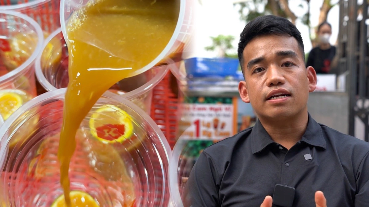 Quán bán hơn 2.000 ly trà cam mỗi ngày