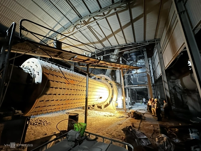 Máy nghiền số 3 - nơi 7 công nhân tử nạn. Ảnh: Gia Chính