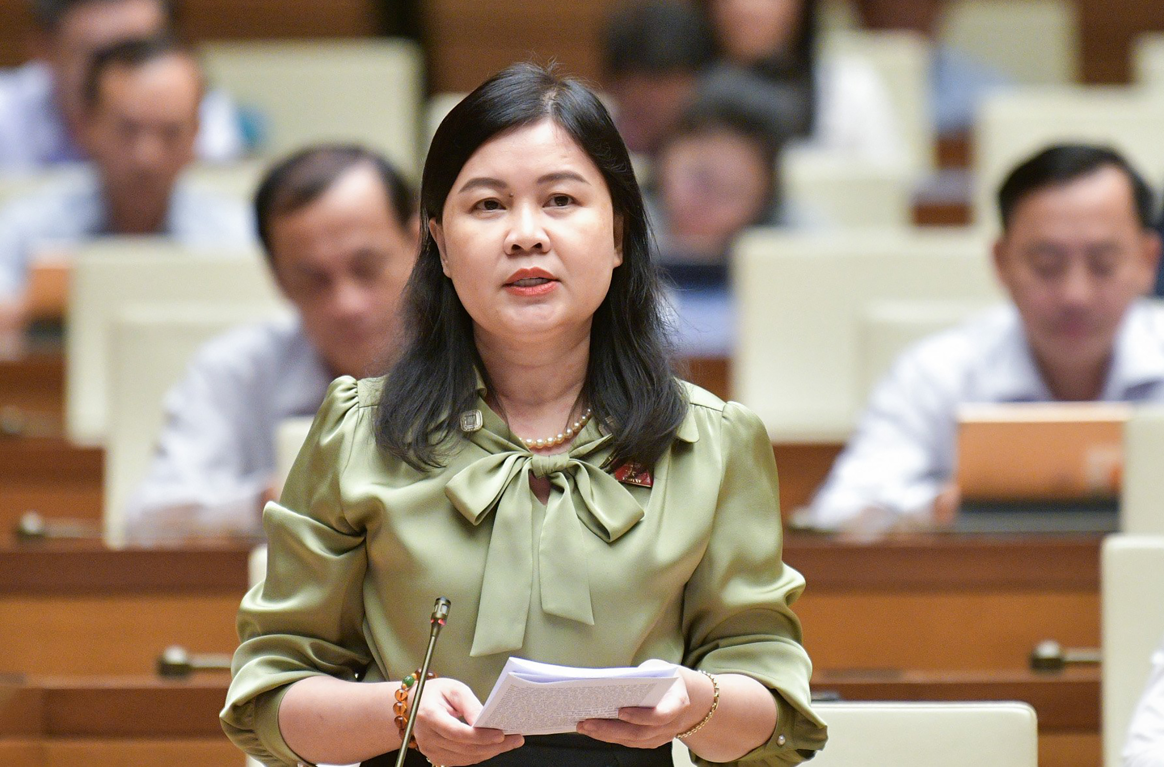 Đại biểu Nguyễn Phương Thủy. Ảnh: Media Quốc hội