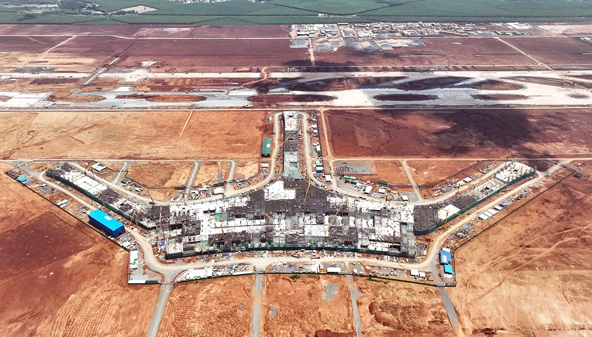 Toàn cảnh nhà ga sân bay Long Thành sáng 20/6. Ảnh: Phước Tuấn