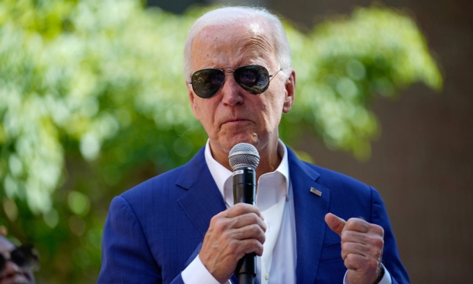 Tổng thống Mỹ Joe Biden tại sự kiện ở Harrisburg, Pennsylvania, ngày 7/7. Ảnh: Reuters