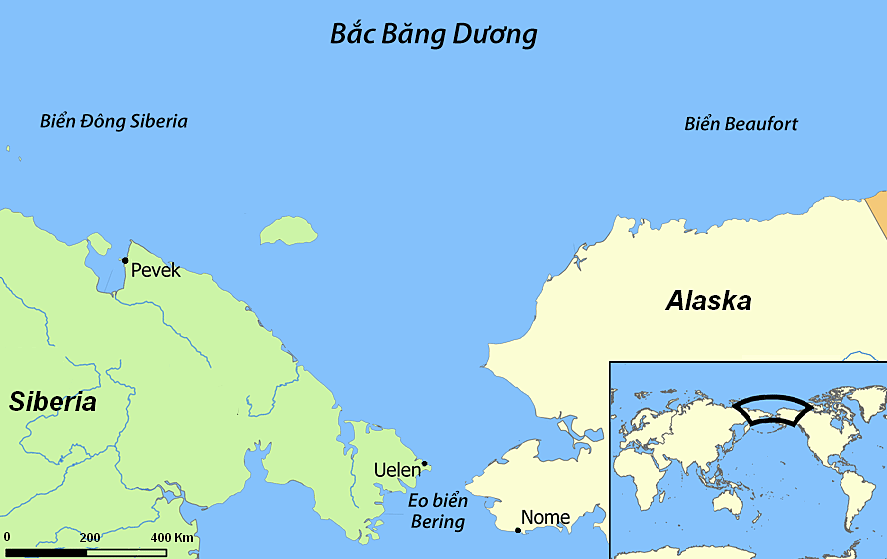 Vị trí Bắc Băng Dương. Đồ họa: Wikimedia
