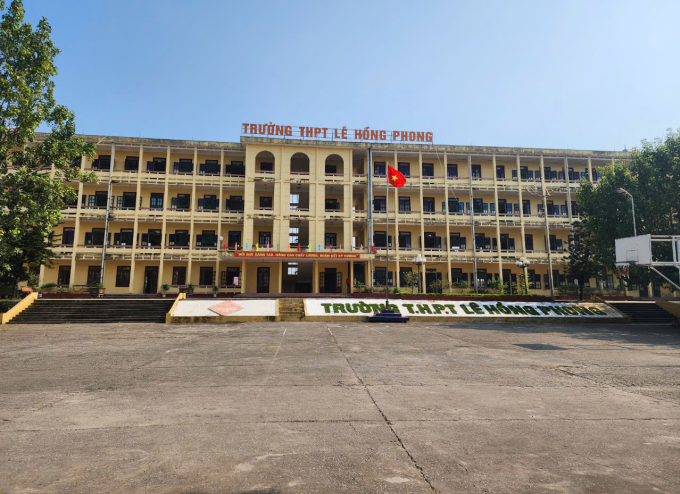 Trường THPT Lê Hồng Phong. Ảnh: Lam Sơn