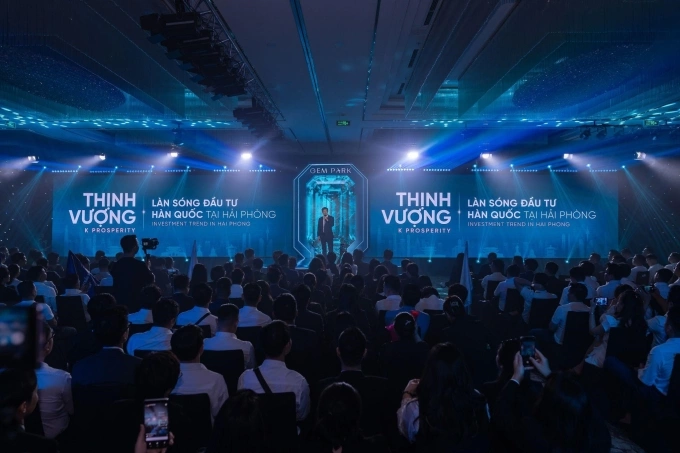 Đại diện chủ đầu tư N.H.O chia sẻ tại sự kiện. Ảnh: N.H.O