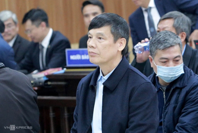 Ông Nguyễn Đình Xứng tại phiên sơ thẩm. Ảnh: Lê Hoàng