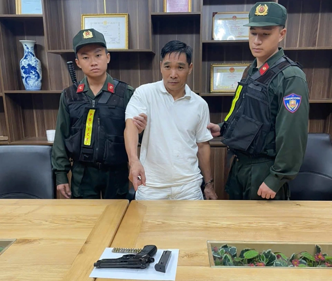 Âm mưu bắt cóc 'tạo đẳng cấp' của trùm xã hội đen Bình 'Kiểm' 1 Bình Kiểm lúc bị bắt. Ảnh: Công an cung cấp