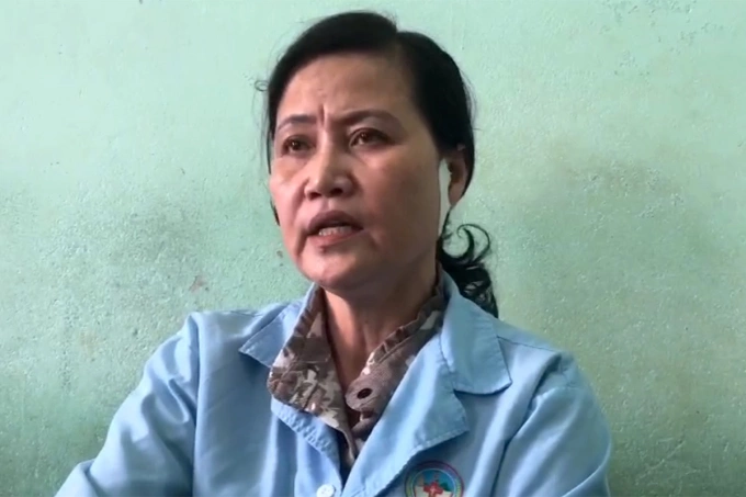 Bà Tuyết đang được điều trị tại Bệnh viện 211. Ảnh: Ngọc Oanh