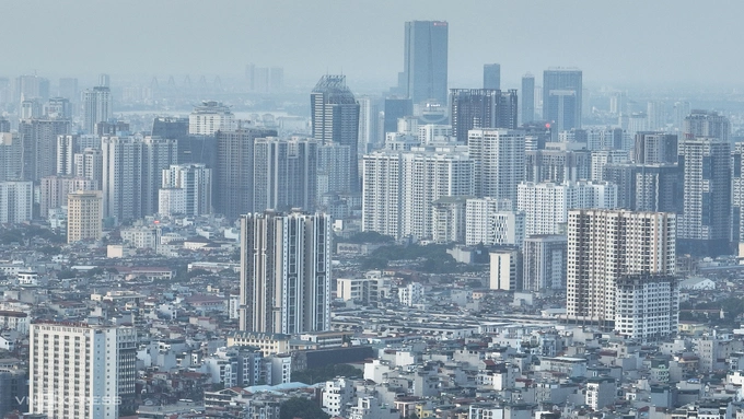Một góc thành phố Hà Nội nhìn từ trên cao. Ảnh: Phạm Chiểu